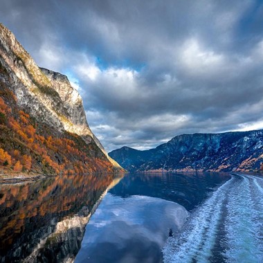 Nærøyfjorden on a winter's day - Norway in a nutshell® winter tour