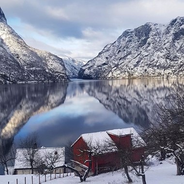 Vinter ved Aurlandsfjorden - Norway in a nutshell® vintertur