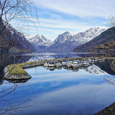 Sognefjorden in a nutshell Wintertour - der Aurlandsfjorden