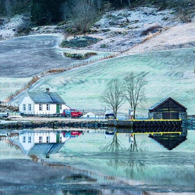 Sognefjorden i et nøtteskall  vintertur - vinter ved fjorden