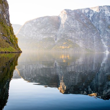 Un día tranquilo en el fiordo - Tour de invierno Norway in a nutshell® - Flåm, Noruega