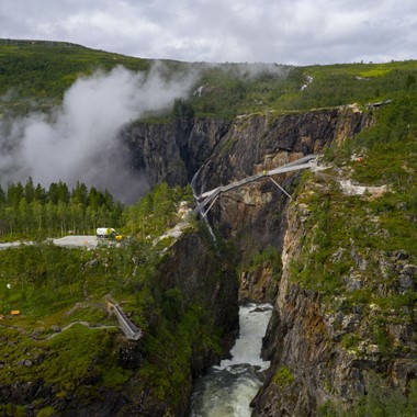 Las cascadas de Vøringsfossen, ruta turística nacional en Hardangervidda - Hardangerfjord in a nutshell