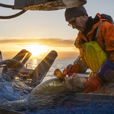 Fischer auf Boot in den Lofoten -  Lofoten Islands in a nutshell, Norwegen