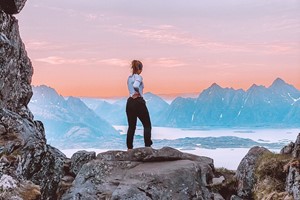 Vista panorámica - Islas Lofoten, Noruega