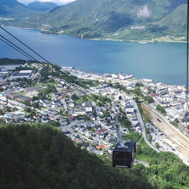 Teleférico de Romsdal en Åndalsnes - Geirangerfjord in a nutshell Patrimonio de la Humanidad por la Unesco, Noruega