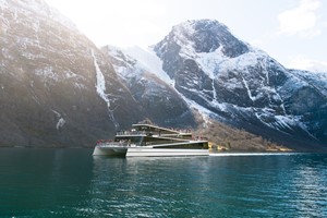 Electric fjord cruise on the UNESCO Nærøyfjord - Go Viking with Fjord Tours , Flåm -  Gudvangen, Norway