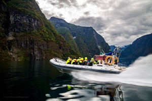 Fun rib boat tour on the Næroyfjord - Flåm, Norway, Norway in a nutshell® Family