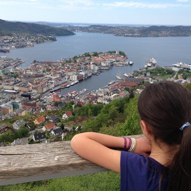 Vistas desde el monte Fløyen - Bergen, Noruega, Norway in a nutshell® familiar