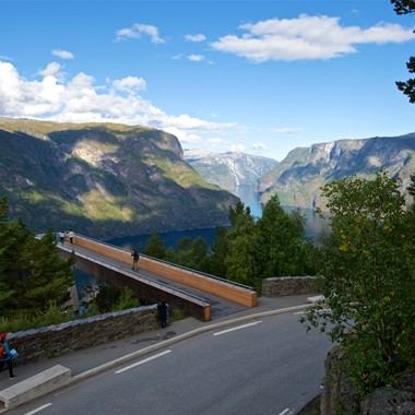 Experience Stegastein view point on the Norway in a nutshell® tour by Fjord Tours