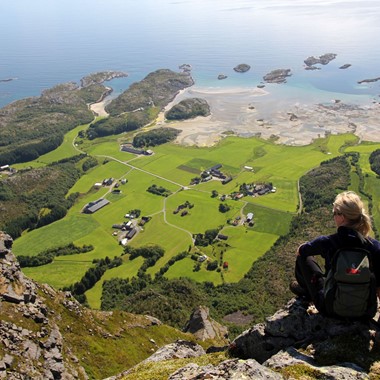 Utsikt mot Helgelandskysten
