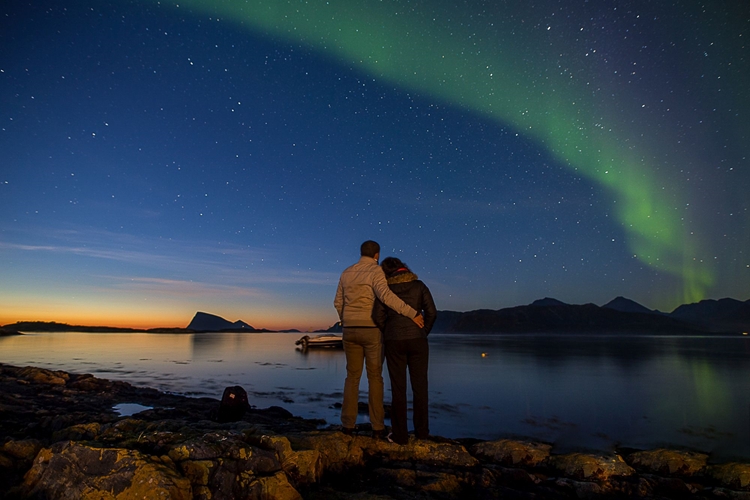 Cocina del norte y persecución de auroras boreales en Tromsø