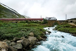El tren de Bergen sobre Hardangervidda - Norway in a nutshell® de Fjord Tours, Noruega
