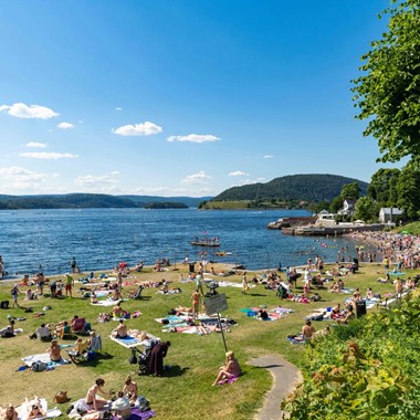 Badeparken i Drøbak  - Elektrisk fjord cruise til Drøbak fra Oslo