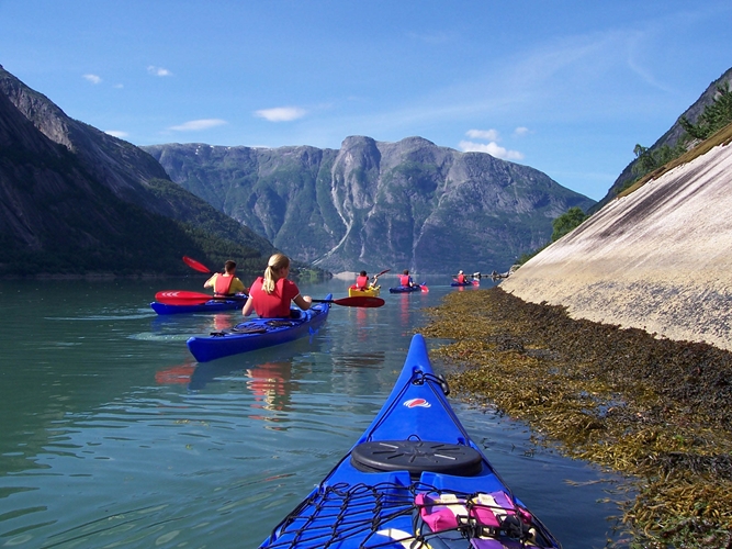 Kayaking in Eidfjord