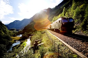 Erleben Sie die Flambahn auf dem berühmten Norway in a nutshell® tours von Fjord Tours
