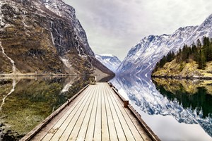 Opplev Gudvangen på Norge i et nøtteskall® vintertur fra Fjord Tours